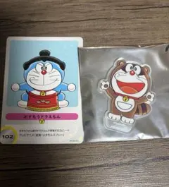 100%ドラえもん&フレンズ　入場者特典　アクリルピンバッジ＆カードセット