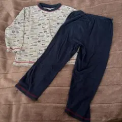 フリースパジャマ 120cm ネイビー