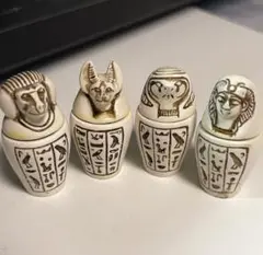 エジプト　カノプス　壺セット