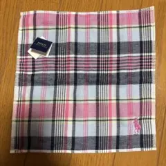 POLO チェック柄 ハンカチ