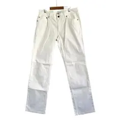【KLEIN PLUS HOMME】ホワイト ストレート デニムパンツ Lのサムネイル