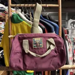 90s オールド adidas アディダス ミニボストン ショルダーバッグ 紫