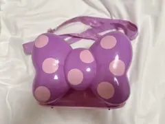 ディズニー ポップコーンバケット ミニー リボン 紫