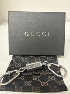 GUCCI グッチ カラビナ ダブル キーリング キーホルダー