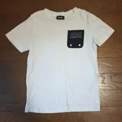 DIESEL◆ディーゼル◆半袖Tシャツブラックポケット6Yモノトーンシンプル