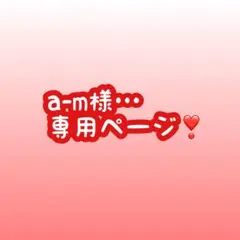 a-m様…専用
