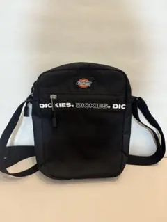 DICKIES 黒 ショルダーバッグ メッシュポケット付き