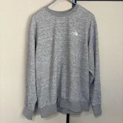 超美品　ザノースフェイス長袖Tシャツ　杢グレー