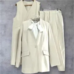 【新品タグ付】イオン 15号 4点セット セレモニースーツ アイボリー