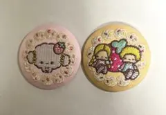 サンリオ刺繍缶バッジ 4 こぎみゅん パティ＆ジミー