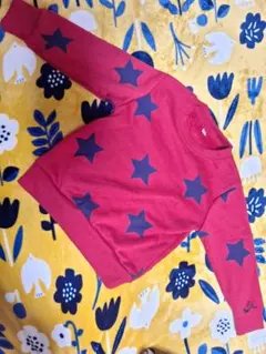 赤 星柄 トレーナー 95