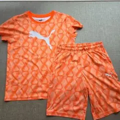 PUMA サッカーウェア 上下セット オレンジ