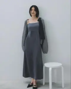 FRAY ID カーデセットリボンショルダーワンピース 新品未使用　タグ付き