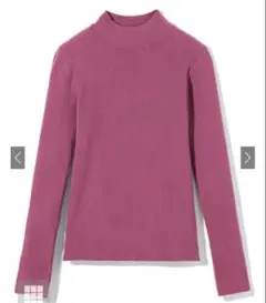 ハイネックリブニットトップス[cu441]