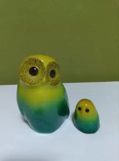 九谷 陶幸 フクロウ 梟 置物 インテリア 陶芸 縁起物 幸福 - メルカリ