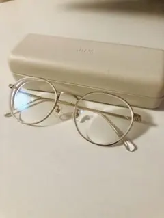 JINS 眼鏡 メガネ modern rim metal 度入り