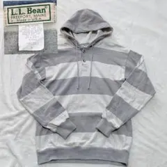 希少80s90s USA L.L.BEAN エルエルビーン ボーダーパーカーのサムネイル