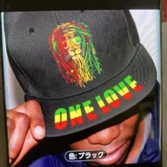 Rasta Color LION & ONE LOVE Print Cap‼️