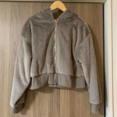 しまむら Blue Strive ファージップパーカー ブラウン L（値下げ）