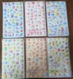 3D 立体 ぷっくりシール 6枚セット 海外製 ご褒美シール