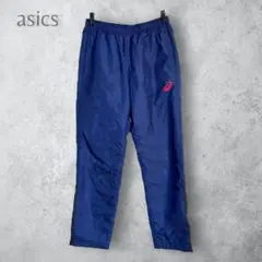 【asics アシックス】　ナイロンパンツ　裏起毛　ジャージ　ウィンドブレーカー