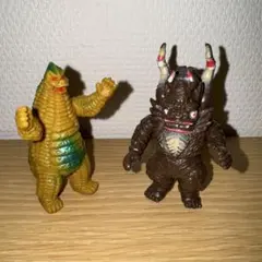 当時もの タカトク メガロマン ゴラン 2体セット ソフビ 昭和レトロ