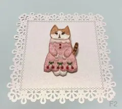 ⑥11 pjcクロッチミナペルホネン猫好きな方 ハンドメイドアクセサリー 