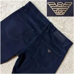 エンポリオアルマーニ デニムパンツ ジーンズ スリムフィット サイドライン 濃紺のサムネイル