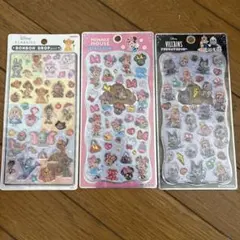 ディズニー　ボンボンドロップシール 3枚セット