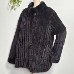 BALMAIN リバーシブル ロシアンリス シルク 高級毛皮 ファーコート 11