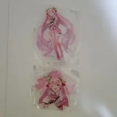 初音ミク 桜ミク BIGアクリルスタンド、BIGアクリルキーホルダー しらぴ