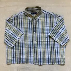 【美品】NAUTICA 半袖チェックシャツ XXLのサムネイル