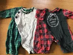 50-60cm長袖ロンパース＊2枚セット＊