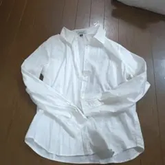 ホワイト 長袖シャツ