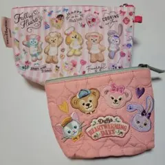 東京ディズニーシー　ダッフィーフレンズ　ポーチ2種類