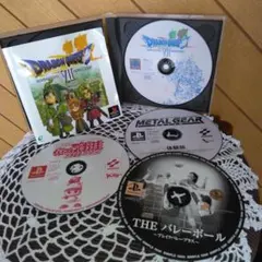 プレイステーションソフト4種　エニックス、コナミ他
