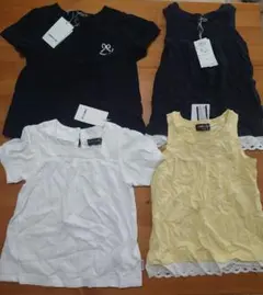 コムサ 90〜100 Tシャツ&タンクトップ 4枚セット