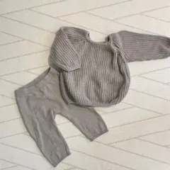 H&Mベビー　ニットセットアップ