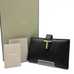 近年モデル TOM FORD Tara 三つ折り財布 ゴールド金具 ホワイト - メルカリ