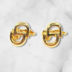 vintage Dior ディオール イヤリング CDロゴ ゴールド 189