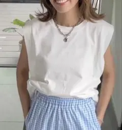 YTYCLAPPY × SAORI 半袖Tシャツ ノースリーブ