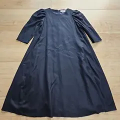 ☆ADIEU TRISETESSE LUX☆ネイビーウールワンピース☆美品☆