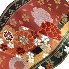 365半幅帯 小袋帯 西陣織 長尺 深味 箔金糸 神々しい鳳凰 浴衣 小紋
