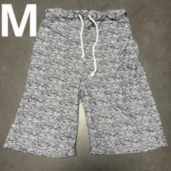 カジュアルショートパンツ ネイビー杢調 M