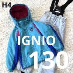 #H4✨IGNIO✨スキー スノボ ウェア 上下 130 キッズ 雪遊び