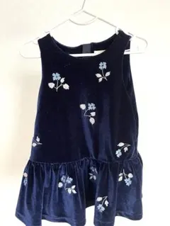 kate spade ワンピース 80 ネイビー ベルベット