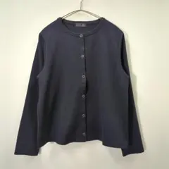 NIMES✨️ポンチ スナップカーディガン　ネイビーのサムネイル