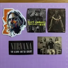 Nirvana Kurt Cobain ステッカー 5枚セットのサムネイル