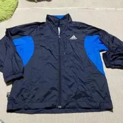adidasアディダス☆切り替えウィンドブレーカー140cm✩.* 紺系