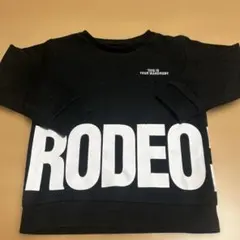 RODEO ロゴ トレーナー ブラック